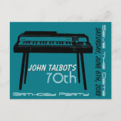 オールドオルガン70th誕生日パーティー日付を保存 案内ポストカード (正面)