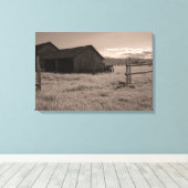 オールドオルムステッド農場 キャンバスプリント (インサイチュ (ウッドフロア))