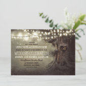 オールドオークツリーアンドウッドハート素朴カントリー 招待状 (スタンド正面)