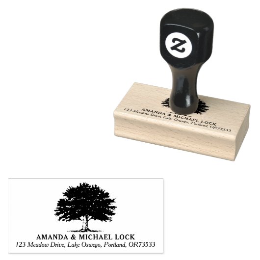 オールドオークツリー結婚ズ差出人住所 ラバースタンプ (押印)
