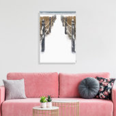 オールドオーチャードビーチの冬の散歩 キャンバスプリント (インサイチュ (リビング))