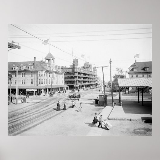 オールドオーチャードビーチホテル， 1904 ポスター (正面)