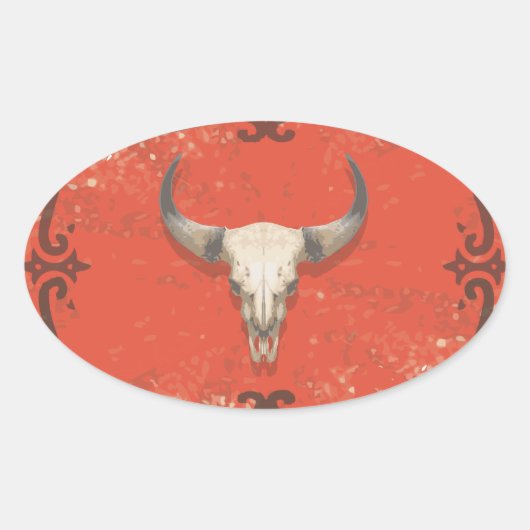 オールドカウースカルシール 楕円形シール (正面)