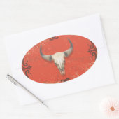 オールドカウースカルシール 楕円形シール (封筒)