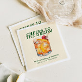 オールドカクテルファッションド学士週末 スタンダードカクテルナプキン