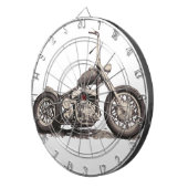 オールドカッコいいバイク ダーツボード (正面右)