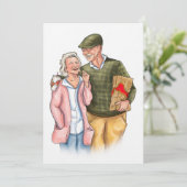 オールドカップルのフルカラーオリジナルアート記念日 シーズンカード (スタンド正面)