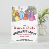 オールドカファッションドロラーズクリスマスガラパーティの招待状 招待状 (スタンド正面)