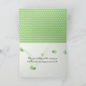 オールドカメラ付き女の子誕生日 カード (内部)