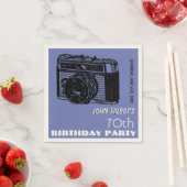 オールドカメラ70th誕生日パーティーペーパーナプキン2 スタンダードカクテルナプキン (インサイチュ)