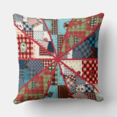 オールドカントリーファッションドキルテッドヴィンテージデコール クッション (裏面)