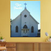 オールドカントリー教会の感謝祭 キャンバスプリント (インサイチュ (リビング))