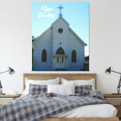 オールドカントリー教会の感謝祭 キャンバスプリント (インサイチュ (寝室))