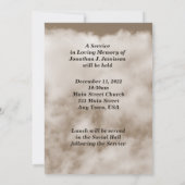 オールドカントリー教会セピア記念礼拝招待状 招待状 (裏面)