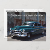 オールドカーズハバナキューバタクシー ポストカード (正面/裏面)