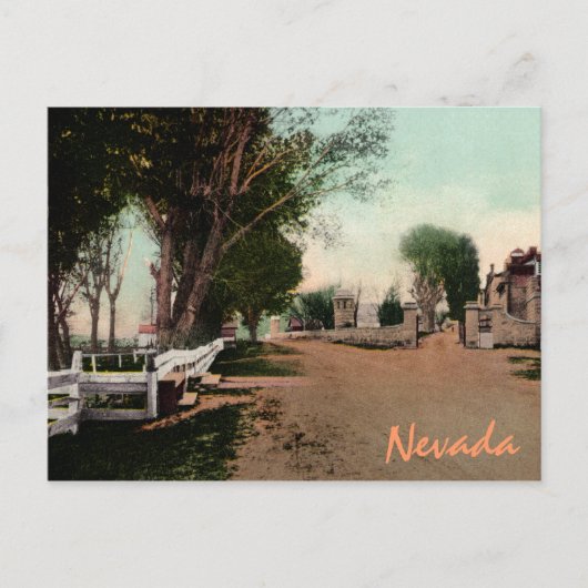 オールドカーソンシティロードヴィンテージはがき ポストカード (正面)