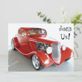 オールドガイバースデーパーティー-クラシックカー 招待状 (スタンド正面)