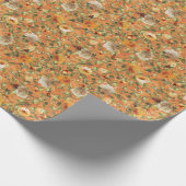 オールドガーデンオレンジ柄包装紙 ラッピングペーパー (角)