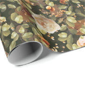 オールドガーデンフローラヴィンテージパターンラッピング紙 ラッピングペーパー (ロールコーナー)