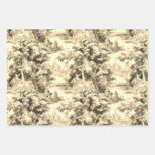 オールドキャッスルモダンブルートイレデジュエパタン ラッピングペーパーシート (正面3)