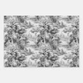 オールドキャッスルモダンブルートイレデジュエパタン ラッピングペーパーシート (正面2)