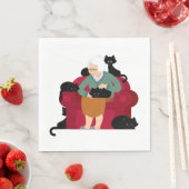 オールドキャットレディ スタンダードランチョンナプキン (インサイチュ)