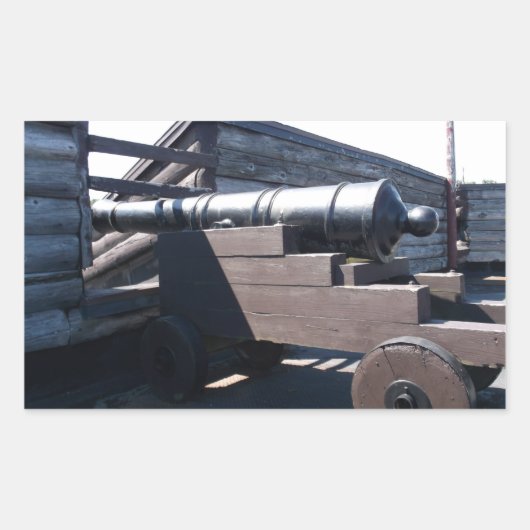 オールドキャノン 長方形シール (正面)