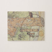 オールドキャビンとフェンス ジグソーパズル (横)