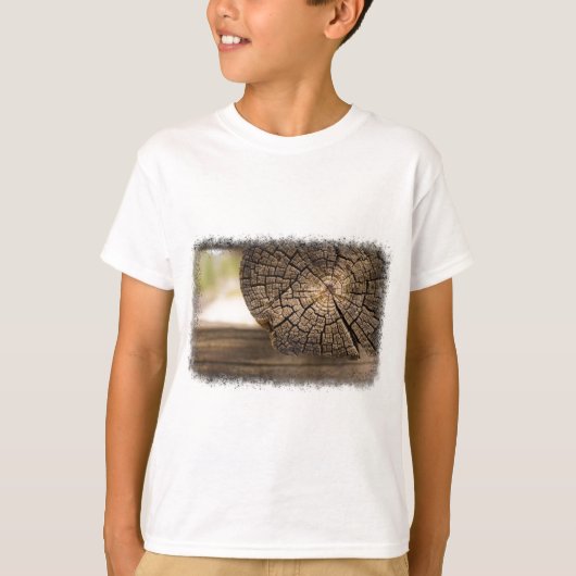 オールドキャビンウッド質感 Tシャツ (正面)