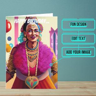 オールドクイーンオブハートおもしろいゲイ誕生日 カード