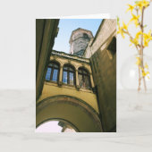 オールドクォーターバルセロナ空白のグリーティングカード カード (黄色い花)