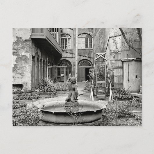 オールドクォーターフランスのパティオ ポストカード (正面)