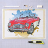 オールドクラシックカーデコパージュ 薄葉紙 (クラフト)