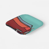 オールドクラシックヴィンテージカー誕生日 ペーパープレート (傾斜あり)