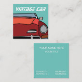 オールドクラシックヴィンテージカー スクエア名刺 (正面/裏面)