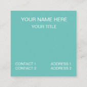 オールドクラシックヴィンテージカー スクエア名刺 (裏面)