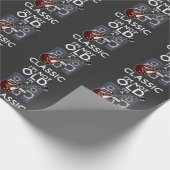 オールドクラシック誕生日ギターミュージシャン ラッピングペーパー (角)