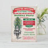 オールドクリファッションドスマスパーティの招待状 招待状 (スタンド正面)