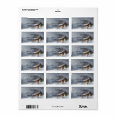 オールドクリファッションドスマス差出人住所ラベル ラベル (フルシート)