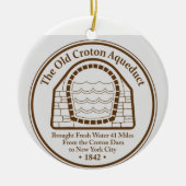 オールドクロトンアクイダクトホリデイオーナメント セラミックオーナメント (正面)