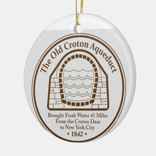 オールドクロトンアクイダクトホリデイオーナメント セラミックオーナメント (左)