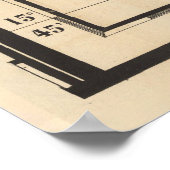 オールドグアドループ島の地図(1844)ヴィンテージグワドループ ポスター (角)