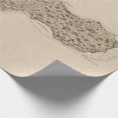 オールドグランドケイマン島の地図（1836年） ラッピングペーパー (角)