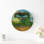 オールドグリーンファームトラックとフィールド ラージ壁時計 (ホーム)