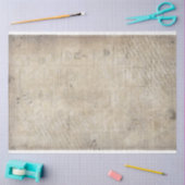 オールドグレンジーヴィンテージイエロー新聞ティッシュペーパー 薄葉紙 (クラフト)