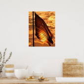 オールドグローリーアットサンセット ポスター (キッチン)