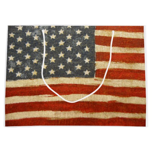 オールドグローリーアメリカ国旗 ラージペーパーバッグ (正面)