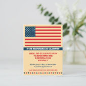 オールドグローリーインデペンデンスデイパーティー縦 招待状 (スタンド正面)