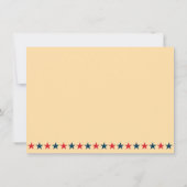 オールドグローリーインデペンデンスデイ水平招待状 招待状 (裏面)