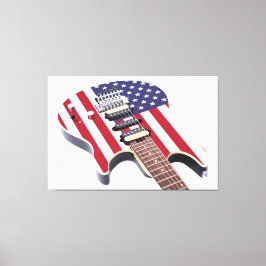 オールドグローリーエレキギター40x60 キャンバスプリント